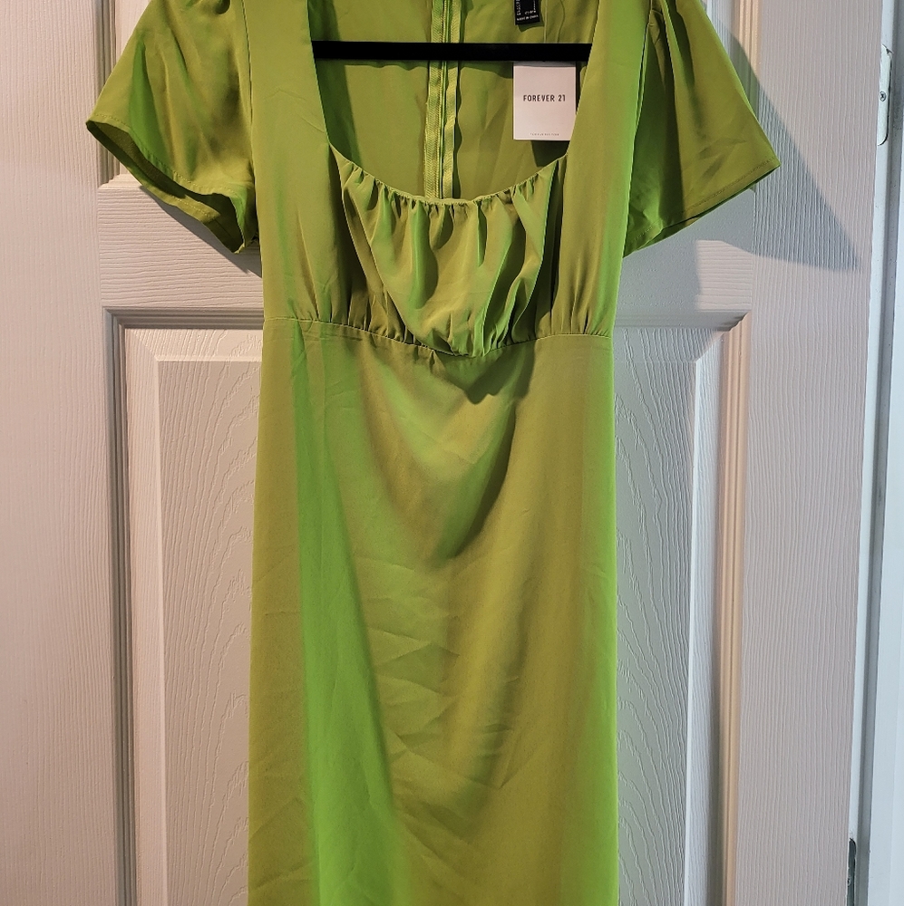Forever 21 lime green mini dress